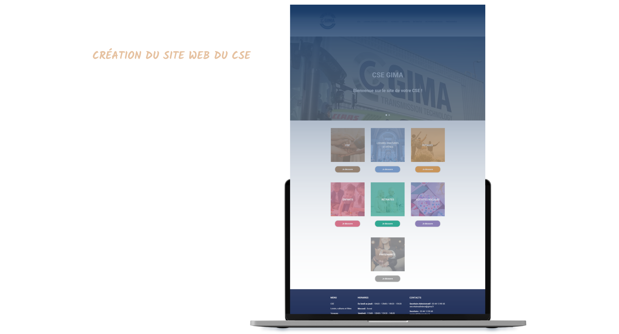 Site web du CSE Gima