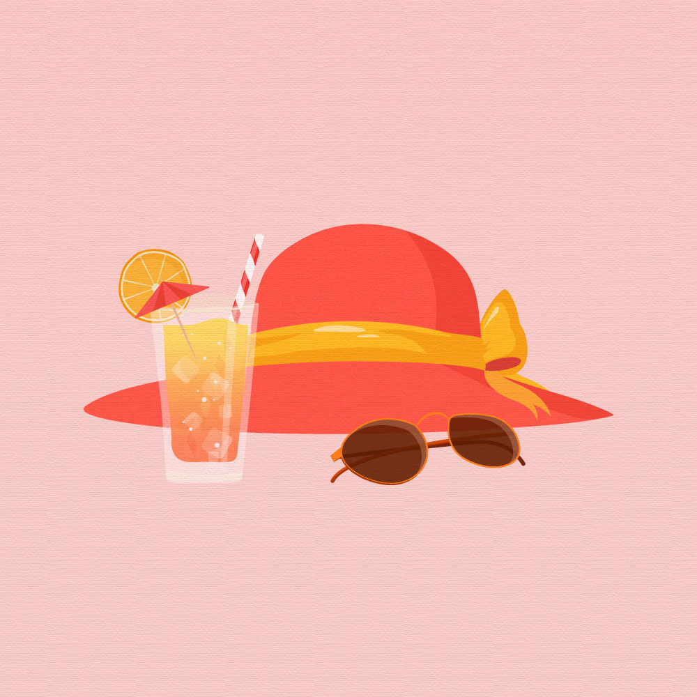 Cocktail et soleil